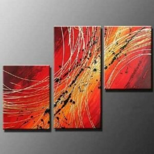 Large Framed Canvas Painting